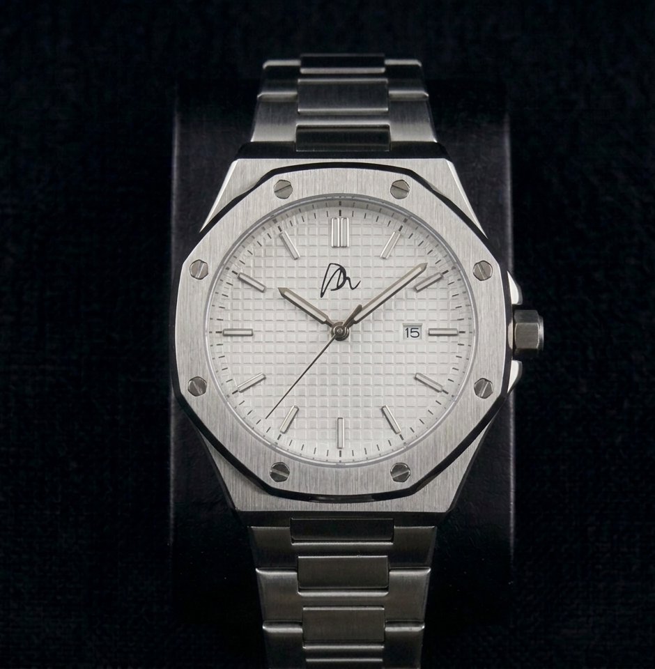 The Blanc — Silver Steel White Dial